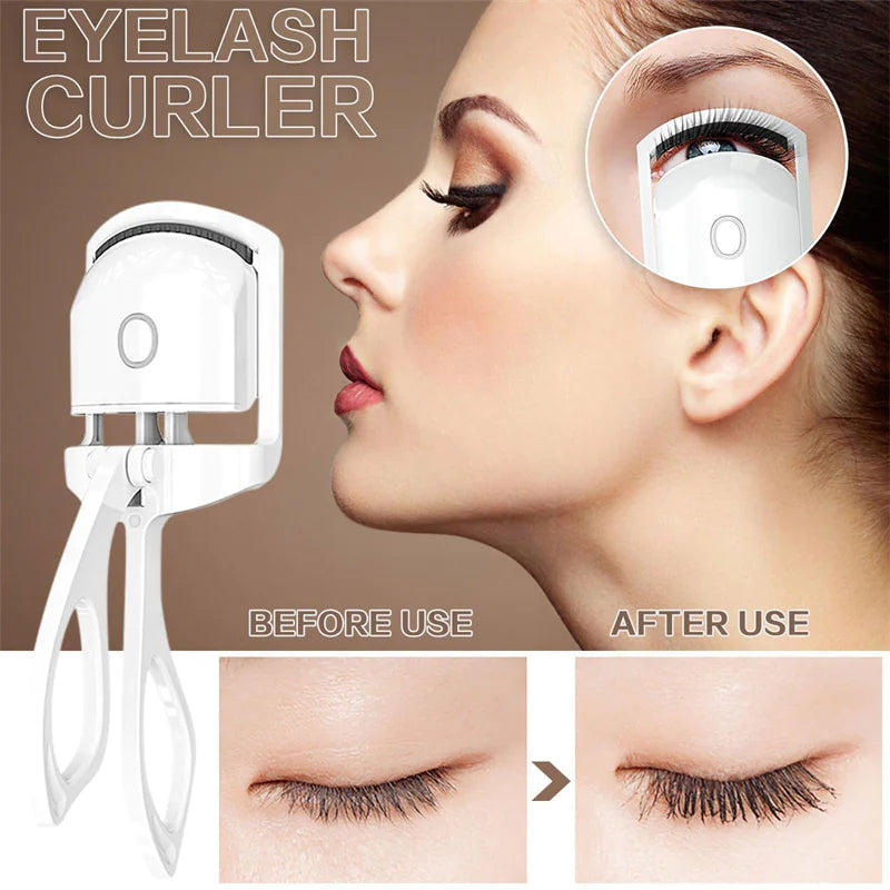 Rechargeable Heated Eyelash Curler – Long-Lasting Natural Curl with 2 Temperature Modes