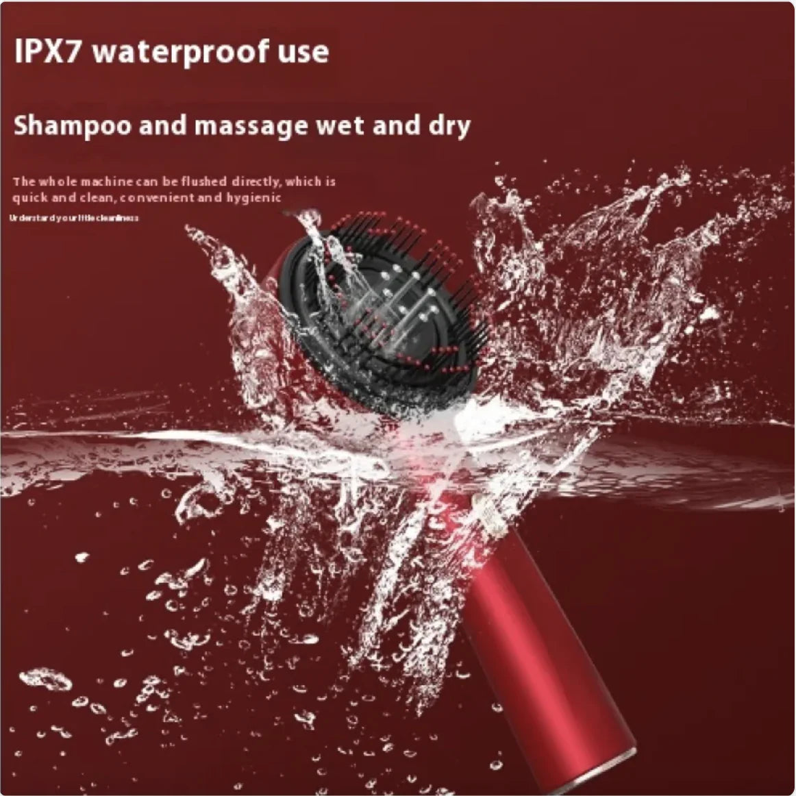 Electric Scalp Massager Comb – Red Light Therapy & Hair Care Tool