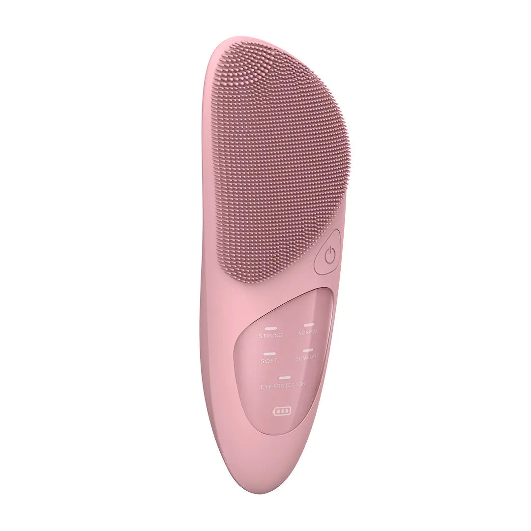 Rechargeable Silicone Facial Cleansing Brush – 5 Modes with Heating & Sonic Vibration