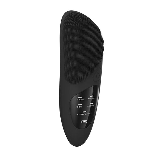 Rechargeable Silicone Facial Cleansing Brush – 5 Modes with Heating & Sonic Vibration