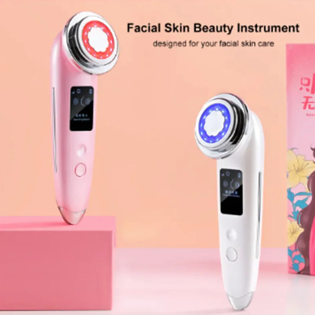 5-in-1 LED Light Therapy Facial Device – Skin Tightening, Anti-Aging & Brightening Wand